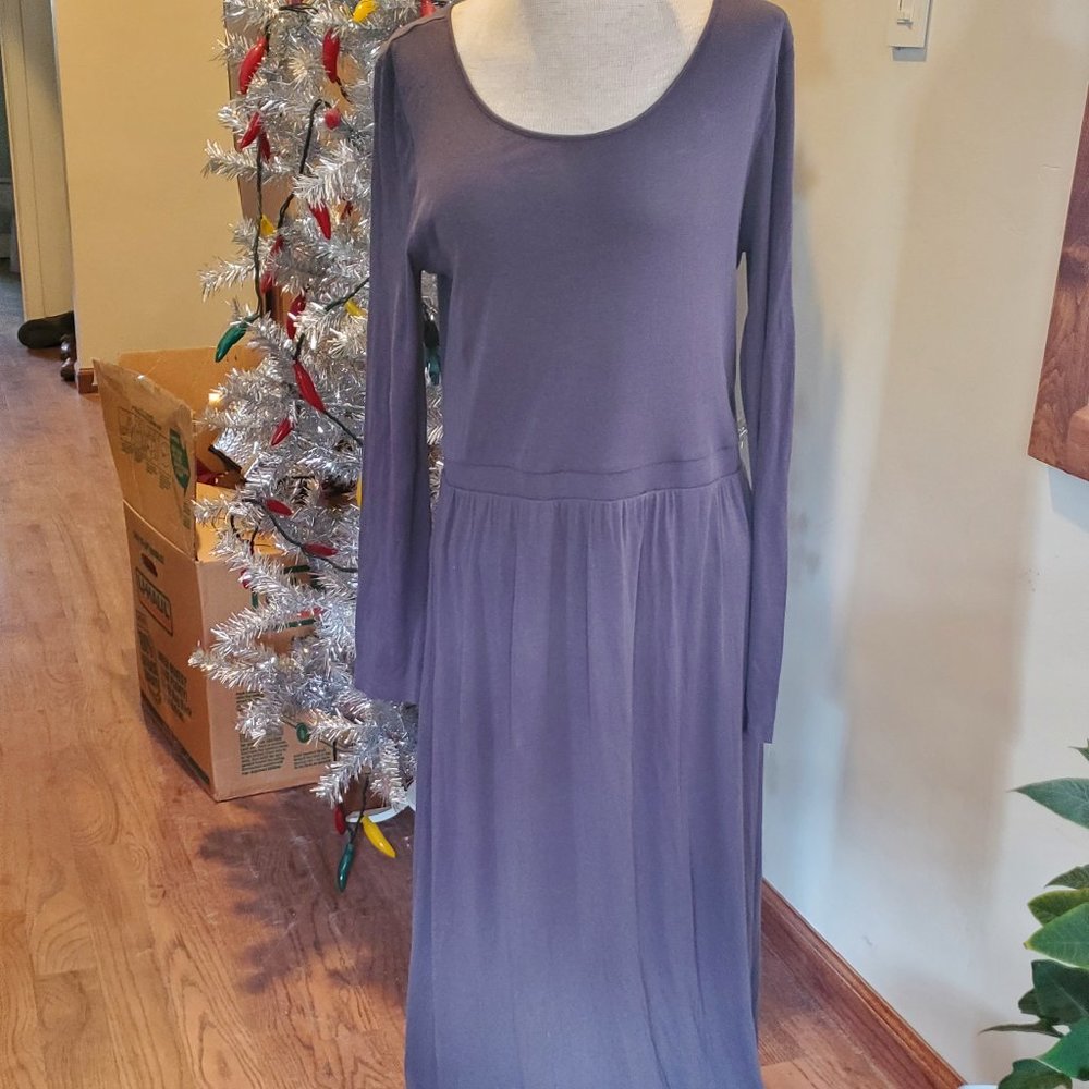 Garnet Hill grey maxi dress